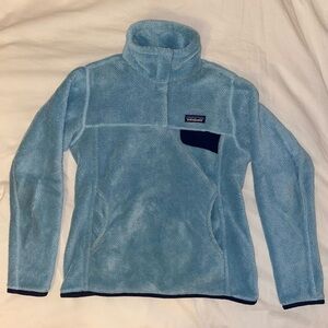 Patagonia Sky Blue Fleece with Navy Accents